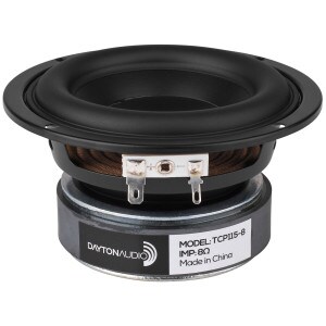 Main product image for Dayton Audio TCP115-8 4" Treated Paper Cone Midbass 295-416